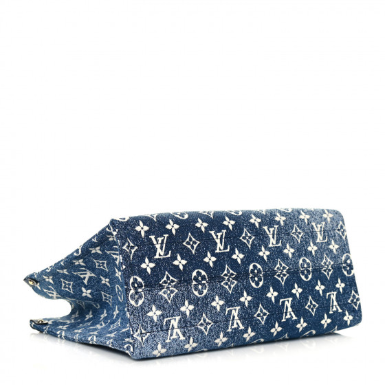 Louis Vuitton 青色 刺繍 ノースリーブ M