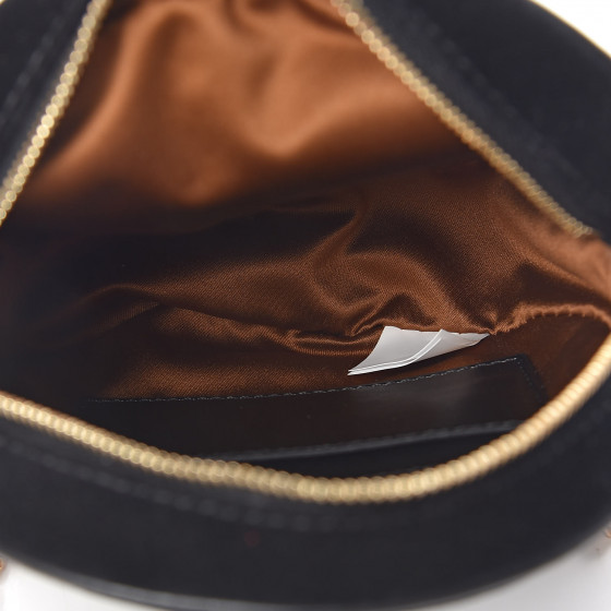 ｽﾃﾗﾏｯｶｰﾄﾆｰ Mini Round Bag Monogram Monogram Velvet Crystal STELLA MCCARTNEY Velvet Crystal Monogram Mini Round