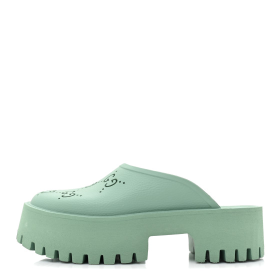 GUCCI Rubber GG Monogram Perforated Elea Platform 55mm Lug