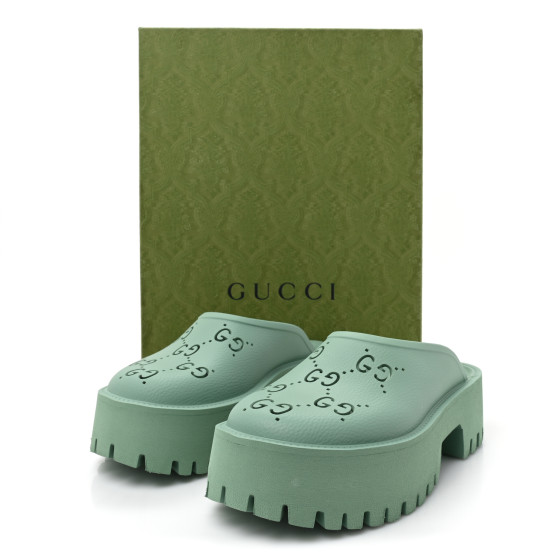 【関税送料込】GUCCI ELEA プラットフォームサンダル 55MM GUCCI - 55mm Elea Perforated G Platform Sandals Gucci