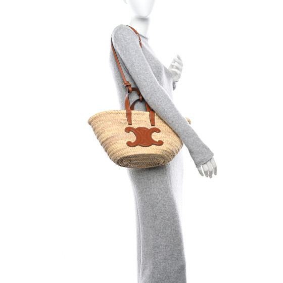 【CELINE 】 Teen supple panier in raffia and calfskin Women's Teen supple panier in raffia and calfskin | CELINE | 24S