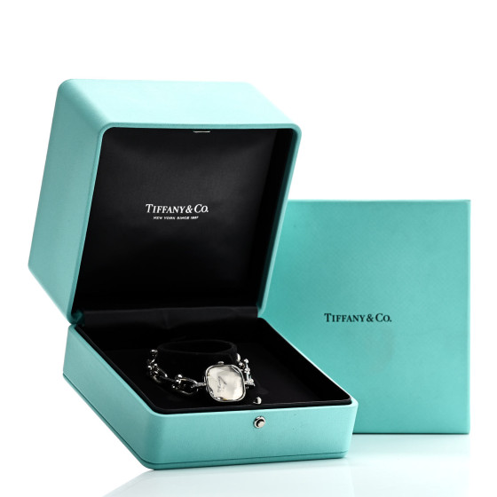 TIFFANY Sterling Silver Diamond 24mm HardWear Quartz Watch