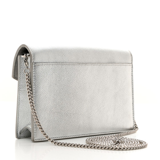 LOUIS VUITTON Metallic Soft Calfskin Mylockme Chain Pochette