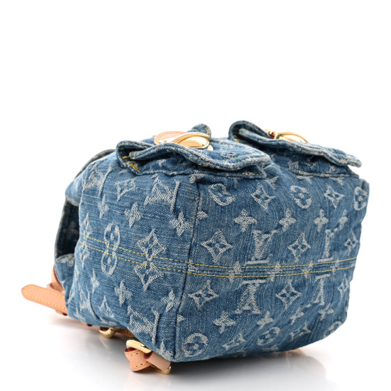 関税込 LV Venice backpack デニム背包 LOUIS VUITTON Denim Venice Backpack Blue 1557062 | FASHIONPHILE