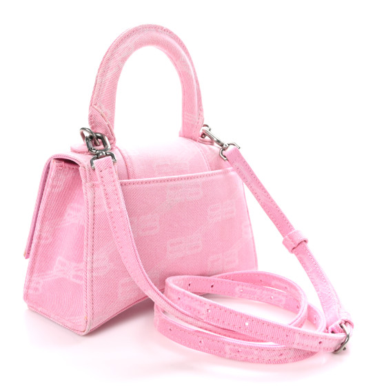BALENCIAGA アワーグラス XS BBモノグラム デニムバッグ バレンシアガ ショルダーバッグ HOURGLASS BBモノグラム デニム