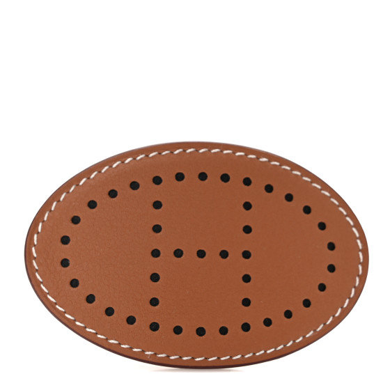 HERMES Swift Perforated Evelyne PM Hair Clip Gold 1558293