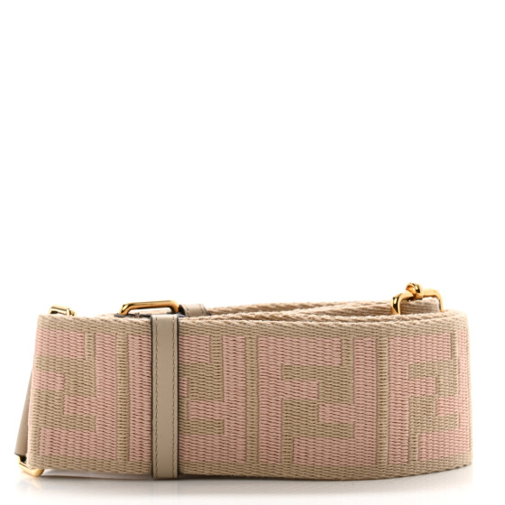 FENDI Jacquard Ribbon Vitello King FF Bi-Color Intreccio