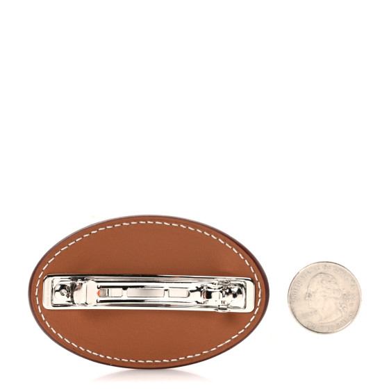 HERMES Swift Perforated Evelyne PM Hair Clip Gold 1558293