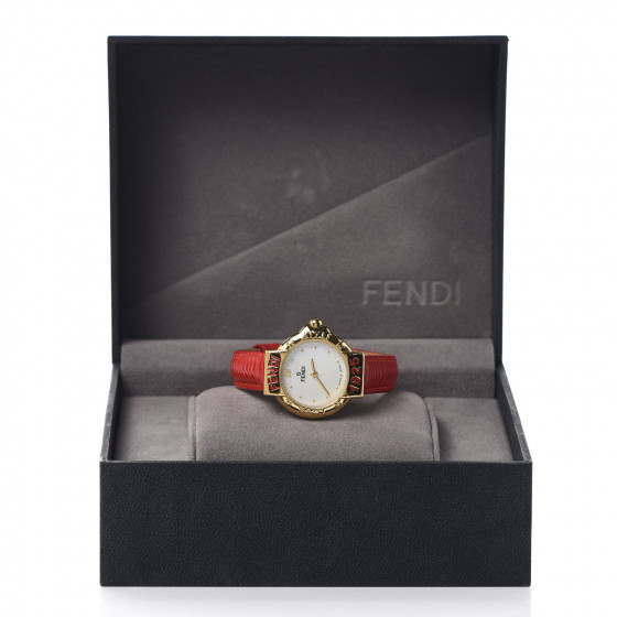 FENDI Stainless Steel Calfskin Mother of Pearl 26mm 430L