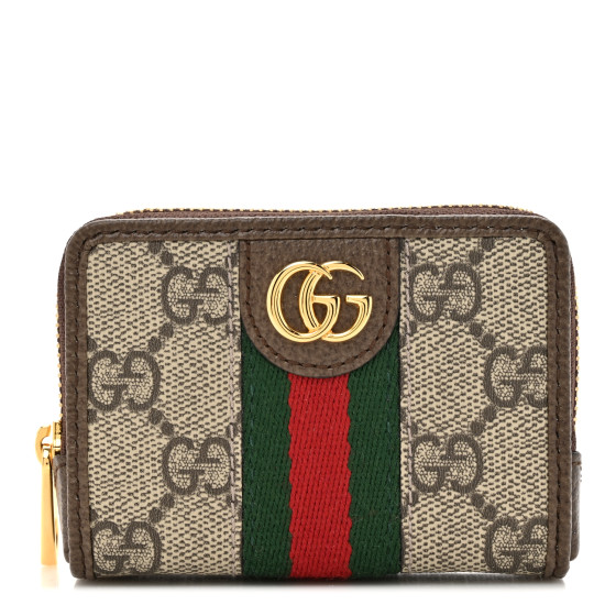 GUCCI GG Supreme Monogram Web Ophidia Playing Card Case
