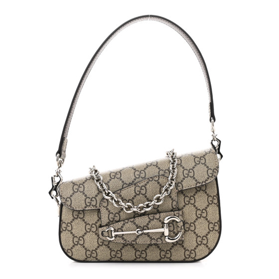 ショルダーバッグ・ポシェット GUCCI GG SUPREME HORSEBIT 1955 SHOULDER BAG Gucci GG Supreme Horsebit 1955 Shoulder Bag | Neutrals