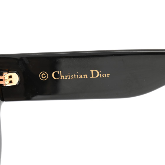 CHRISTIAN DIOR Acetate DDiorF Cat Eye Sunglasses Brown