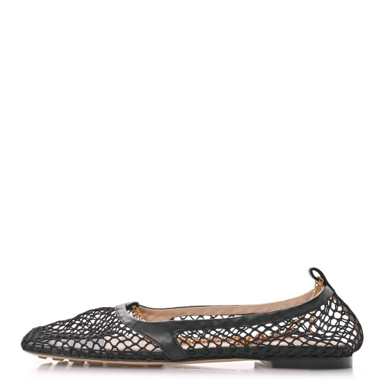 BOTTEGA VENETA Mesh Nappa Chunky Chain Stretch Ballerina