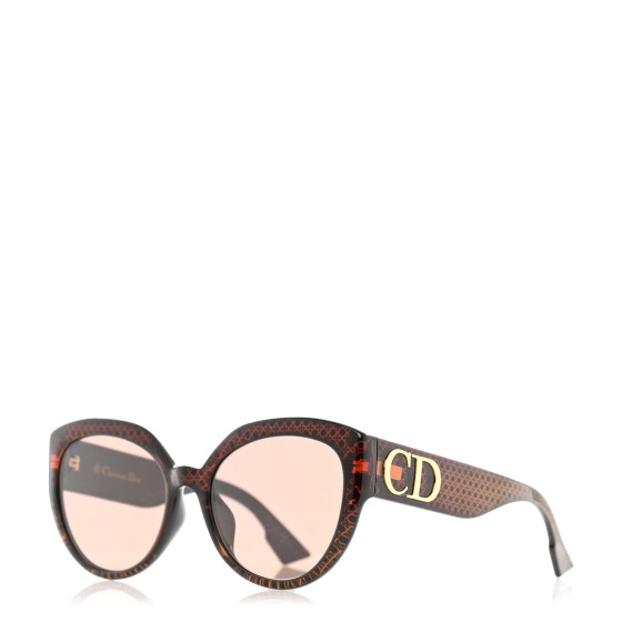 Dior サングラス キャットアイ Brown CHRISTIAN DIOR Acetate DDiorF Cat Eye Sunglasses Brown
