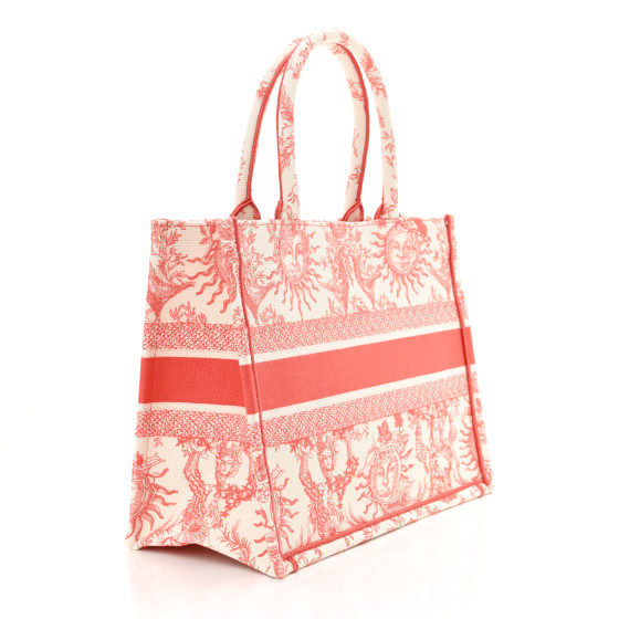 DIOR MEDIUM BOOK TOTE Toile de Jouy Soleil トートバッグ CHRISTIAN DIOR Canvas Embroidered Medium Toile De Jouy
