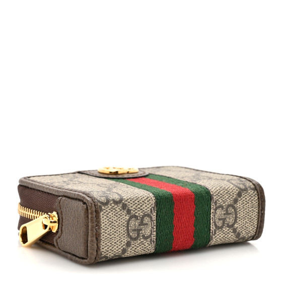 GUCCI GG Supreme Monogram Web Ophidia Playing Card Case