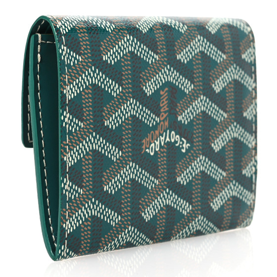 GOYARD Goyardine Marigny Coin Purse Wallet Green 1647582