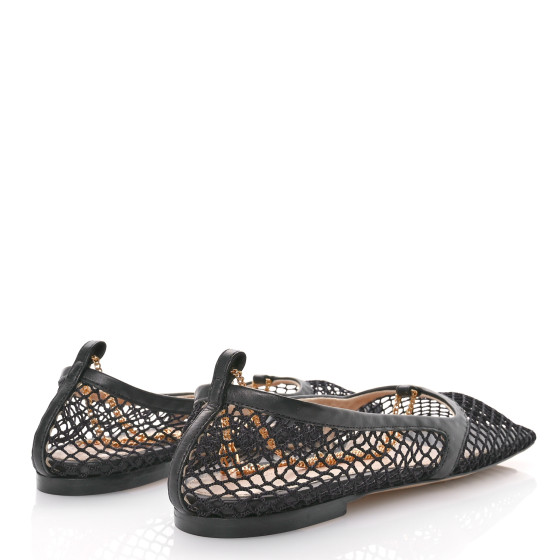 BOTTEGA VENETA Mesh Nappa Chunky Chain Stretch Ballerina