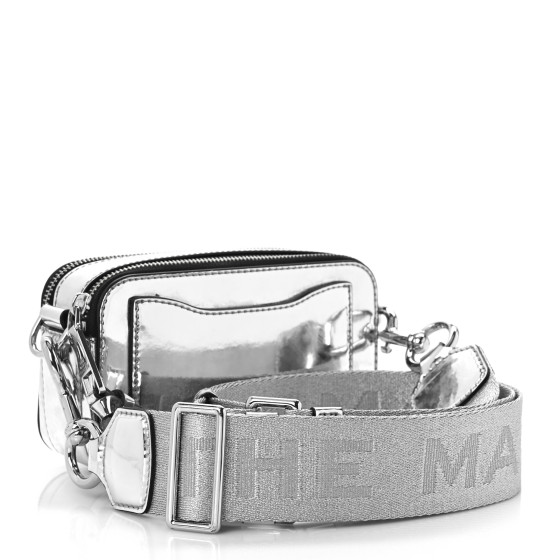 MARC JACOBS Metallic Calfskin Gen Z Snapshot Camera Bag