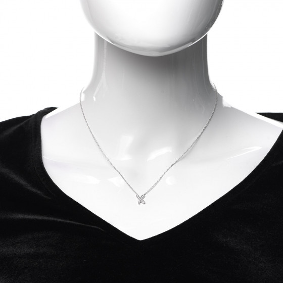 TIFFANY Platinum Diamond Paloma Picasso Graffiti X Pendant