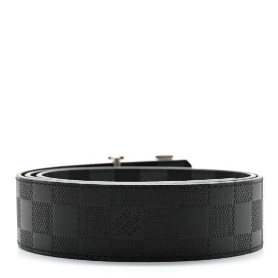 Louis Vuitton ブラック ベルト LOUIS VUITTON Damier Graphite Damier Infini 40mm LV