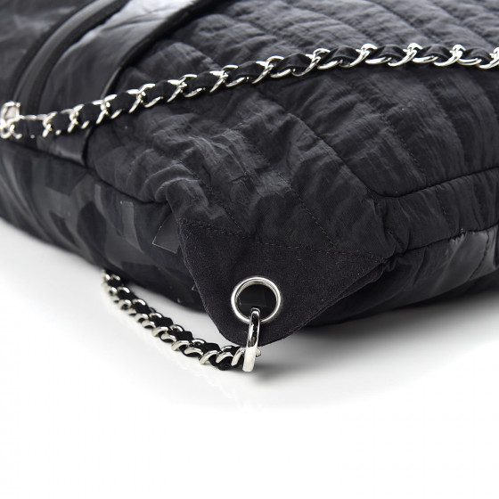 CHANEL Nylon Drawstring Backpack Black 398535 | FASHIONPHILE