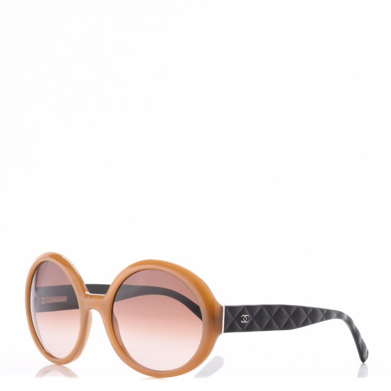 CHANEL Quilted CC Mod Sunglasses 5120 Brown 238137