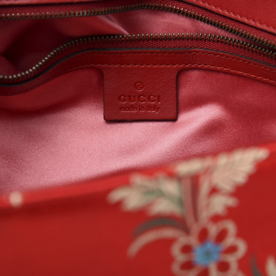 GUCCI Jacquard Matelasse Floral Medium GG Marmont Shoulder