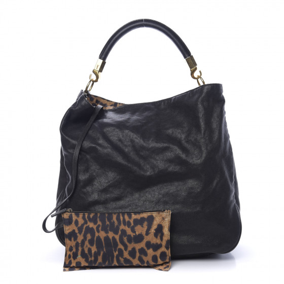 バッグ Yves Saint Laurent Roady Leopard Bag Yves Saint Laurent Leopard Print Calf Hair Large Roady Bag