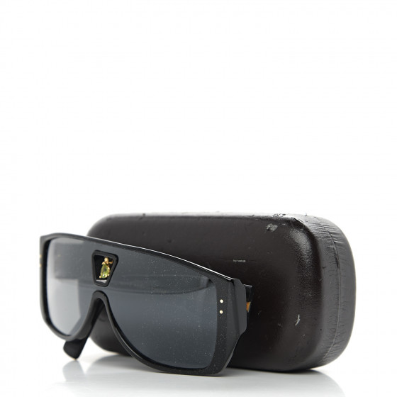LOUIS VUITTON Acetate Peridot Bindi Sunglasses Z0063W Black