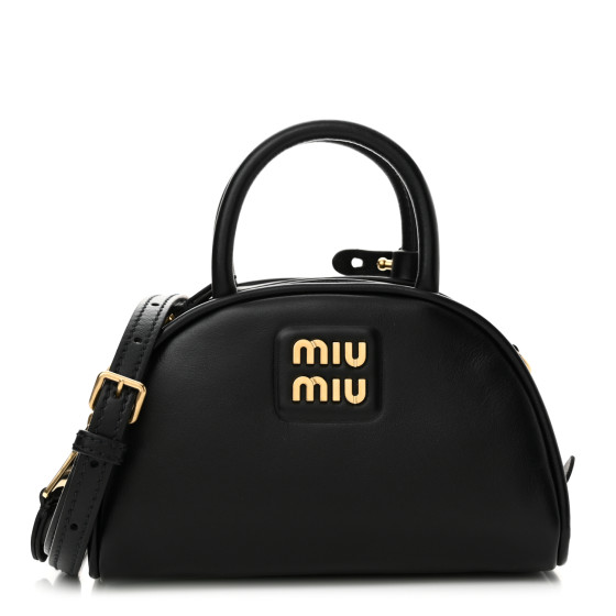 贈り物 MIU MIU Soft Calf Mini Bag Black 1576472 | FASHIONPHILE バッグ