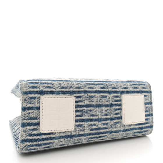 GIVENCHY Washed Denim Mini G Shopping Tote Blue 1572007