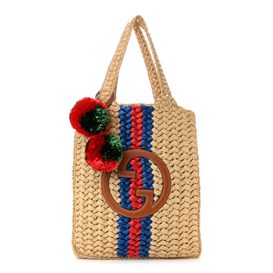 Gucci★素敵！Resort Collection GG Raffia Tote, Miami GUCCI Leather-trimmed raffia tote | NET-A-PORTER