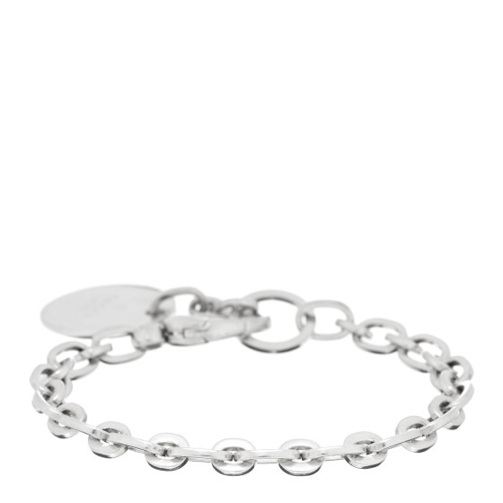 イチゴ15 GUCCI Sterling Silver Link Round Charm Bracelet 1355906