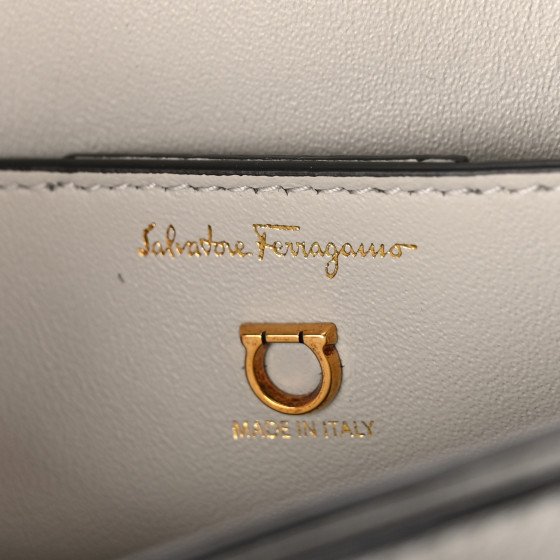SALVATORE FERRAGAMO Calfskin Medium Margot Top Handle