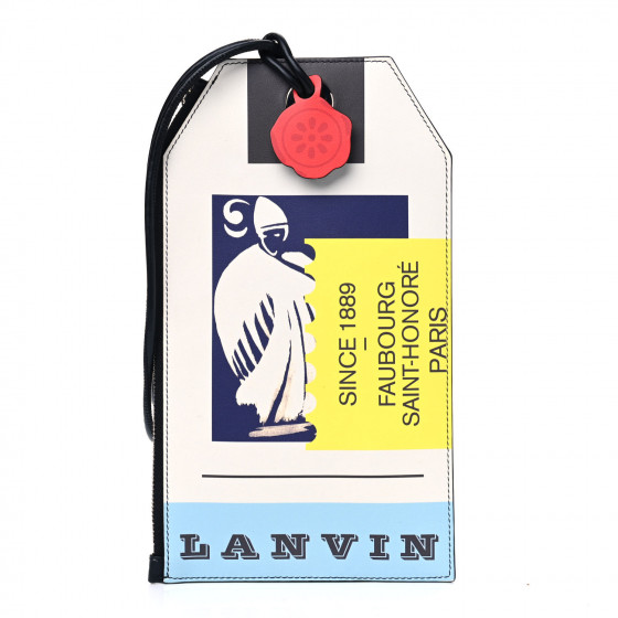 【LANVIN】LOGO CARD HOLDER WHITE LANVIN】LOGO CARD HOLDER WHITE