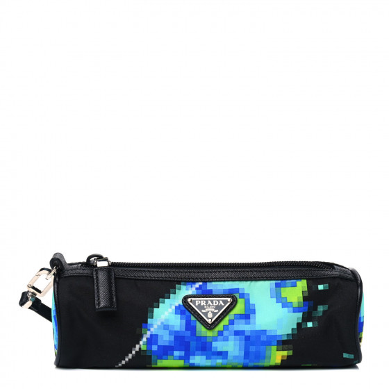 小物 PRADA 3,5/80 cm PRADA Nylon Tessuto Radar Cosmetic Pouch Black 810463