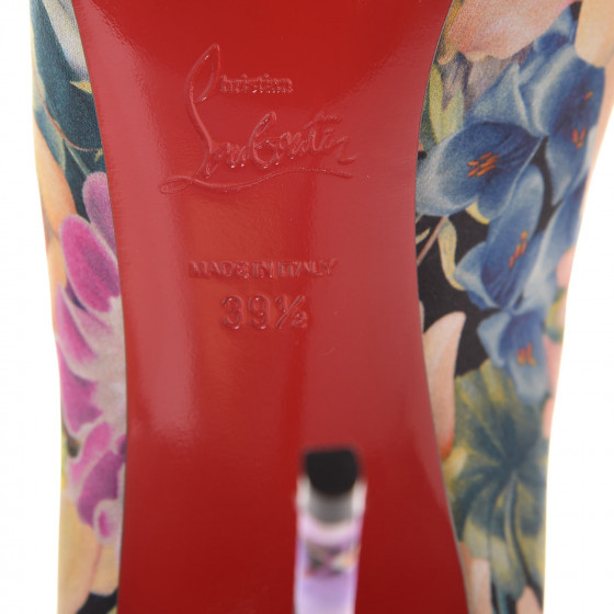 松*子様 クリスチャンルブタン Pigalle Follies 45 赤 エナメ CHRISTIAN LOUBOUTIN Satin Flower Power Pigalle Follies 100