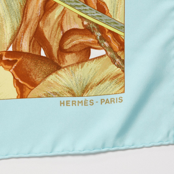 HERMÈS Jardin Créole スカーフ Hermès Jardin Créole Silk Scarf