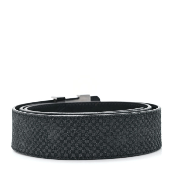 LOUIS VUITTON Suede Calfskin Mini Damier 40mm LV Initiales