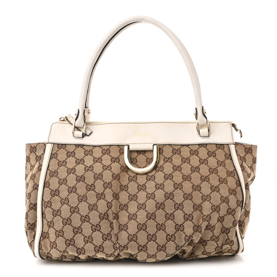 GUCCI ホワイトトート Printed canvas large tote bag in off white canvas | GUCCI® US