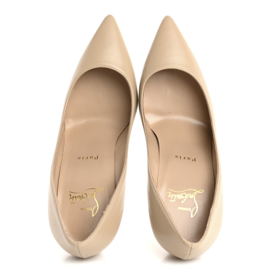 CHRISTIAN LOUBOUTIN Nappa Kate 100 Pumps 36.5 Nude 1699803
