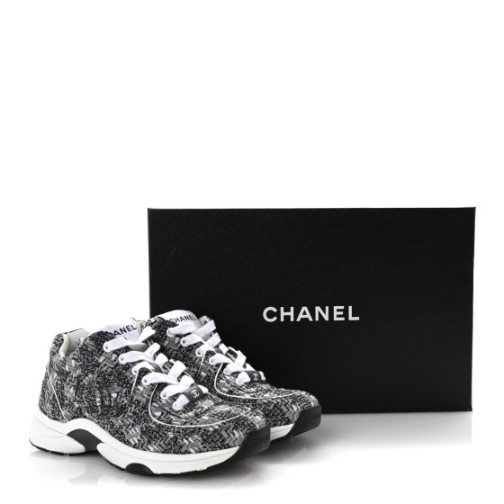 なっぴ　CHANEL CHANEL Painted Iridescent Cotton Tweed Suede Calfskin Womens