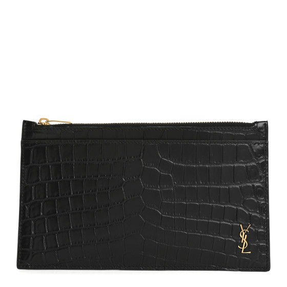 ★Saint Laurent★ Crocodile Tiny Monogram Passport Wallet Bl MUSINSA公式 | SAINT LAURENT Crocodile Tiny Monogram Passport