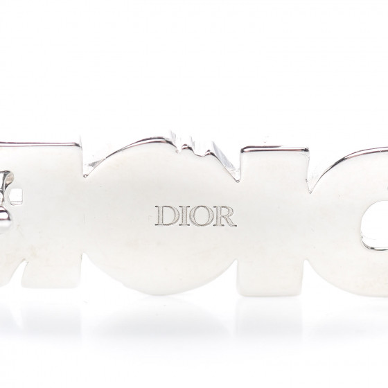 CHRISTIAN DIOR X DANIEL ARSHAM Logo Brooch White Silver