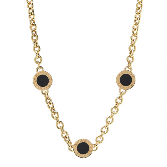 BVLGARI チェーン BULGARI 18K Yellow Gold Black Onyx BVLGARI BVLGARI Station