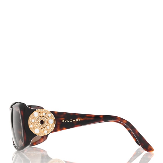 BULGARI Crystal Sunglasses 8007-B Tortoise 1138187