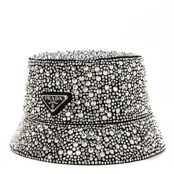 ハット PRADA LOGO-DETAILED PATENT LEATHER BUCKET HAT Prada: Women's Patent Leather Bucket Hat (Black) | DSMNY E-SHOP
