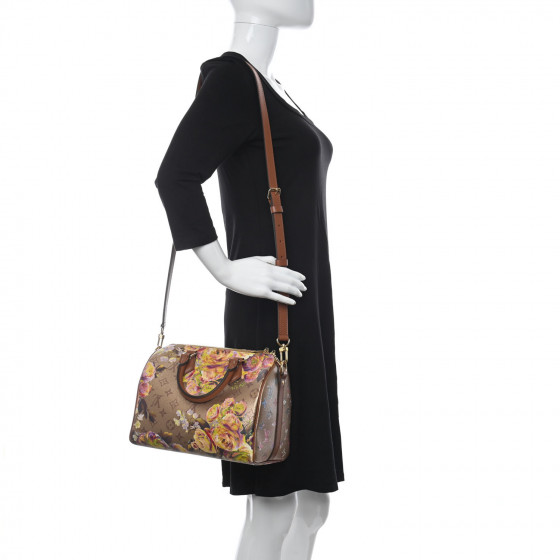 LOUIS VUITTON Metallic Monogram LV Garden Speedy Bandouliere