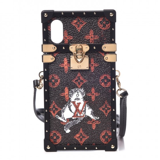 LOUIS VUITTON - ルイヴィトン iPhone xケース  EYE TRUNK LOUIS VUITTON Catogram Eye-Trunk iPhone X/XS Case Marron